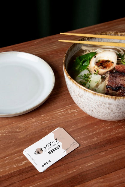 Free Delcious Ramen Concept Mock-Up Psd