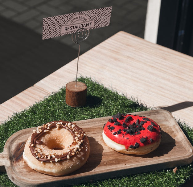 Free Delicious Sweets On Artificial Grass Indoors Psd