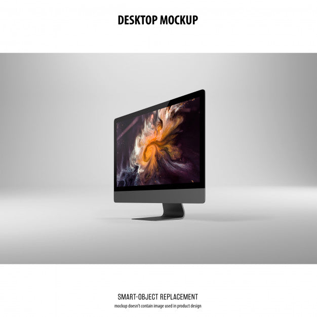 Free Desktop Screen Mockup Psd