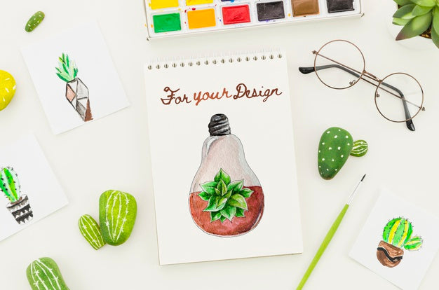 Free Drawings On Notebook And Paper Sheets Psd