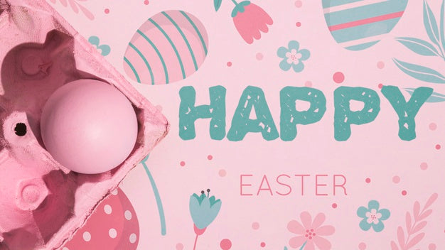 Free Easter Mockup With Copyspace For Text Or Logo Psd