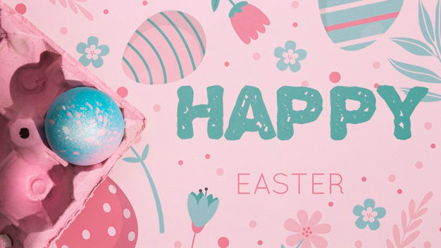 Free Easter Mockup With Copyspace For Text Or Logo Psd