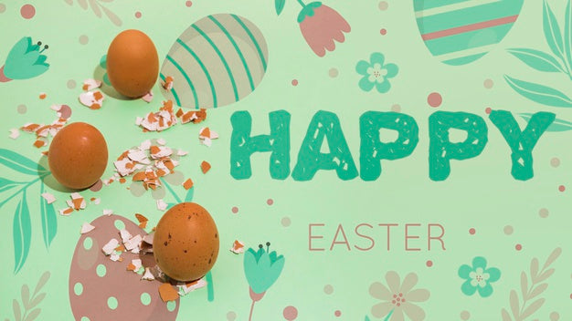 Free Easter Mockup With Copyspace For Text Or Logo Psd