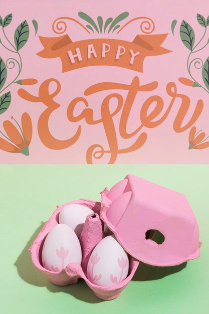 Free Easter Mockup With Copyspace For Text Or Logo Psd