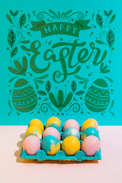 Free Easter Mockup With Copyspace For Text Or Logo Psd