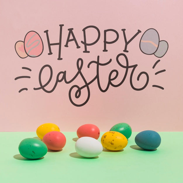Free Easter Mockup With Copyspace For Text Or Logo Psd