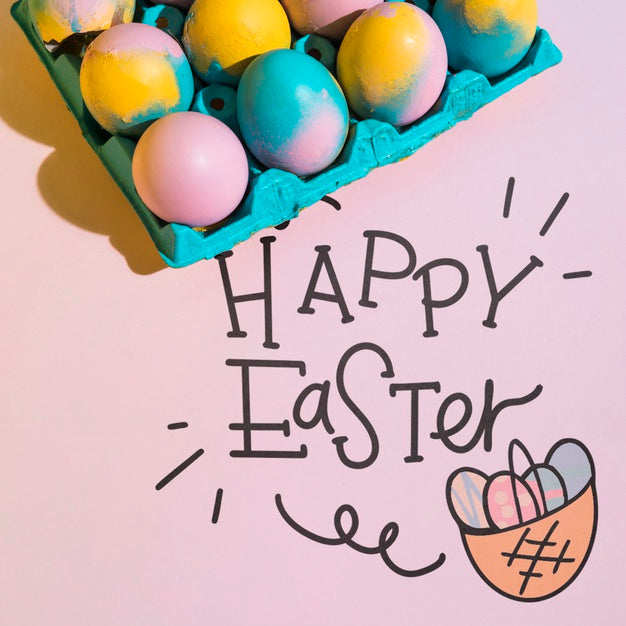 Free Easter Mockup With Copyspace For Text Or Logo Psd