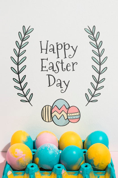 Free Easter Mockup With Copyspace For Text Or Logo Psd