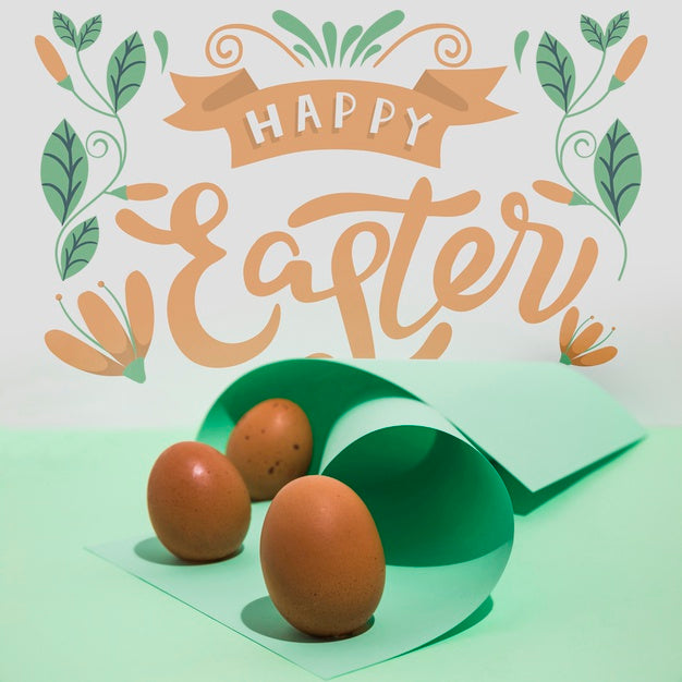 Free Easter Mockup With Copyspace For Text Or Logo Psd