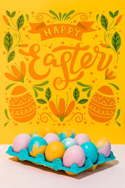 Free Easter Mockup With Copyspace For Text Or Logo Psd