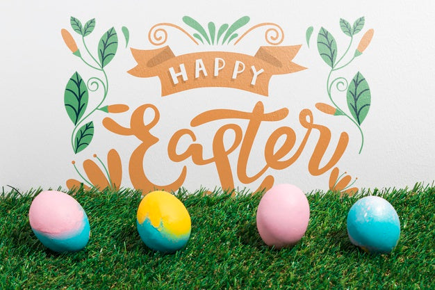 Free Easter Mockup With Copyspace For Text Or Logo Psd