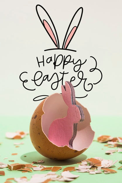 Free Easter Mockup With Copyspace For Text Or Logo Psd