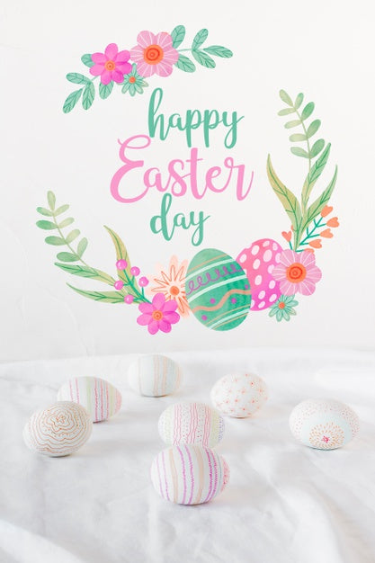 Free Easter Mockup With Copyspace Psd