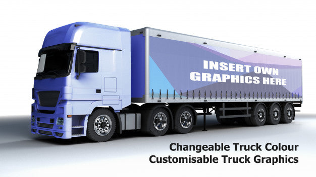 Free Editable Truck Mockup Psd