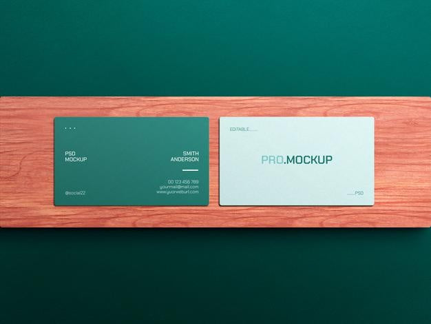 Free Elegant Business Card Mockup Psd