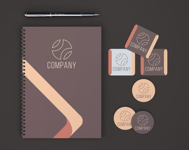 Free Elegant Modern Stationery Showroom Psd