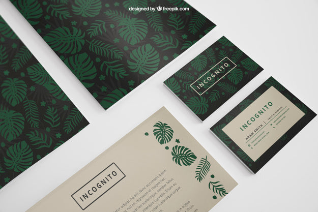 Free Elegant Stationery Mockup Psd
