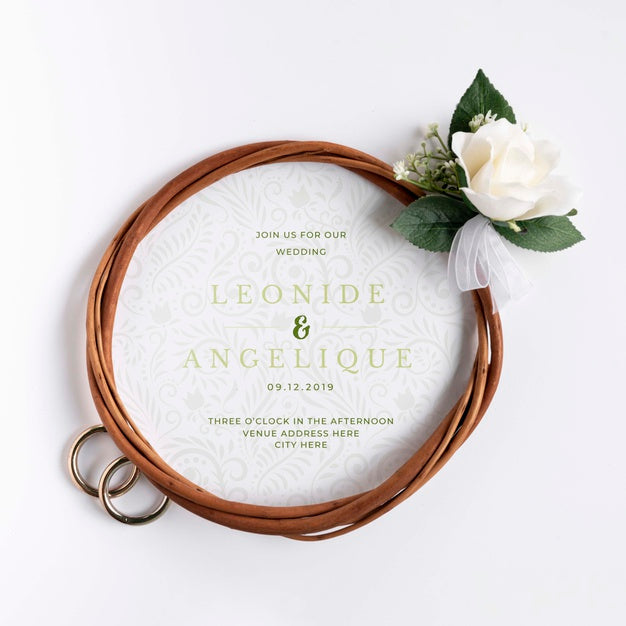 Free Engagement Rings With Flower Psd