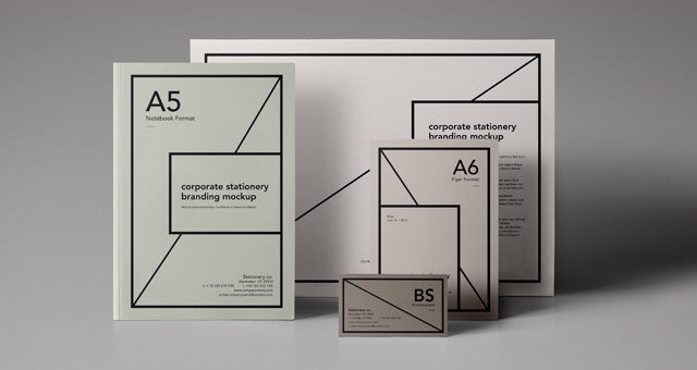 Free Essential Stationery Branding Mockup