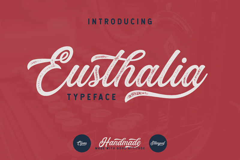 Free Eusthalia Clean Script Font