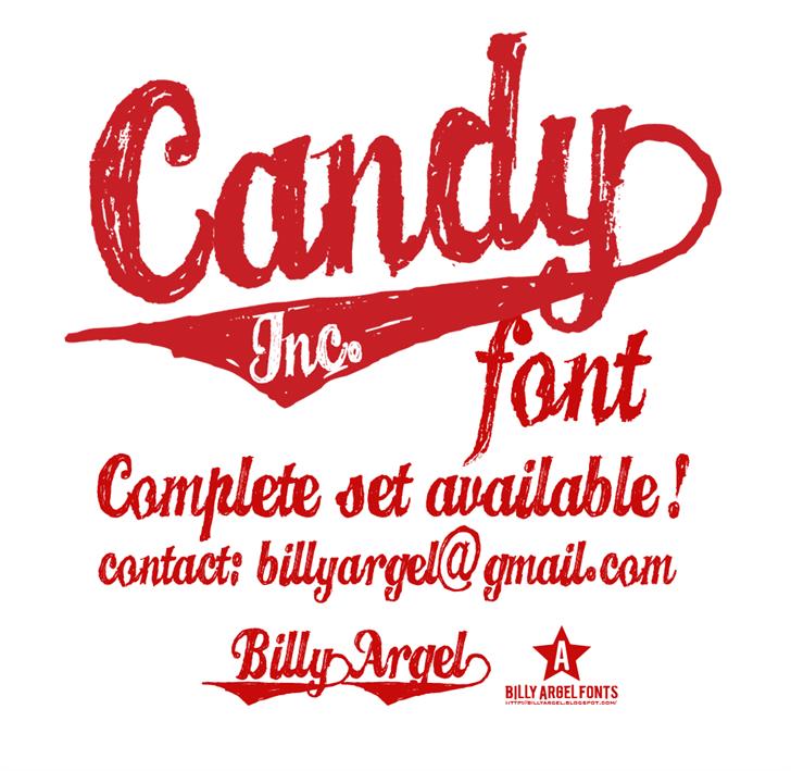Free CANDY INC. Font
