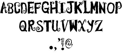 Free Hey Its Red Font