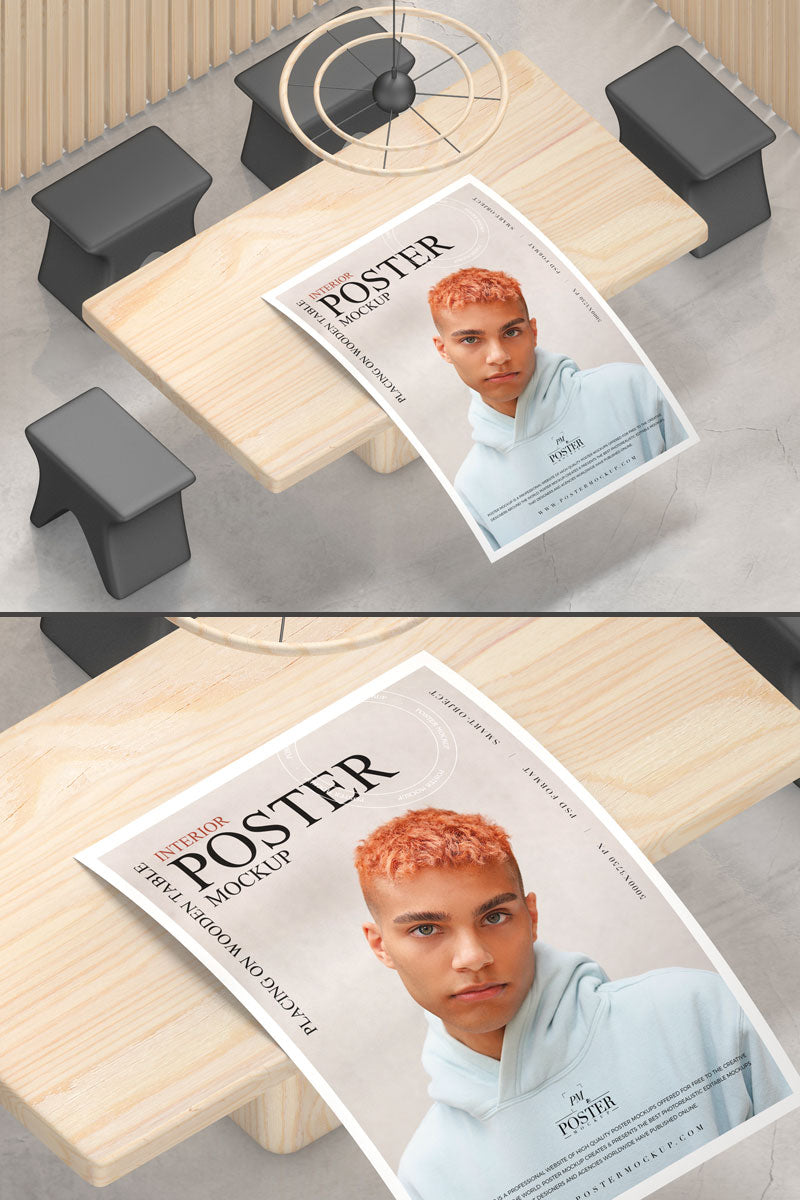 Free Fabulous Interior Branding Poster Mockup