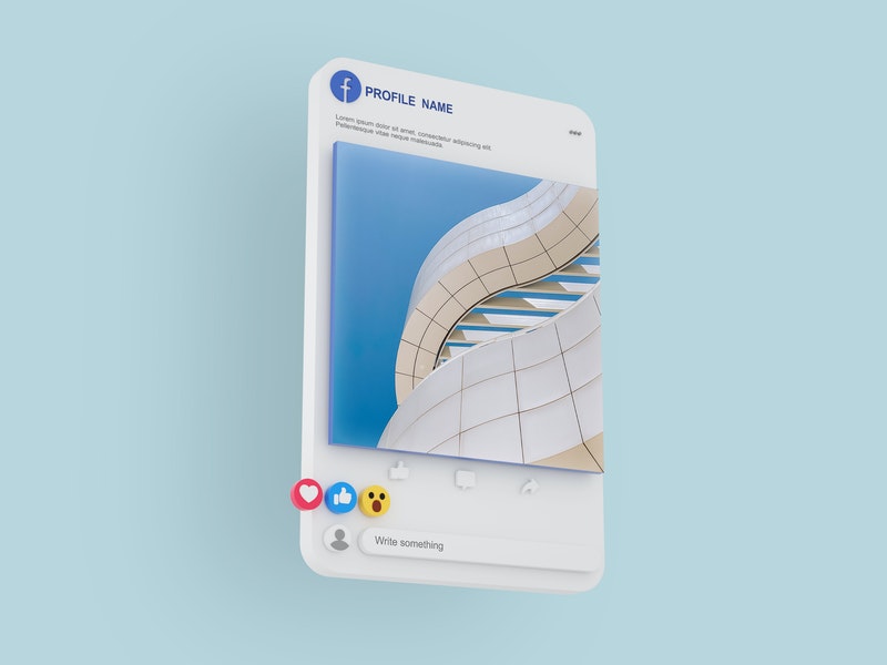 Free Facebook Post Psd Mockup