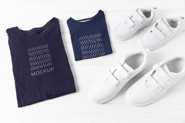 Free Father'S Day T-Shirt Mock-Up Arrangement Psd