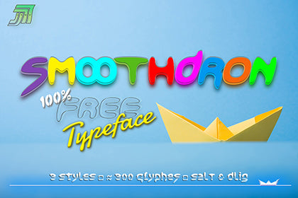 Free Smoothdron Display Font