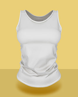 Free Female Tank Top Psd Mockup