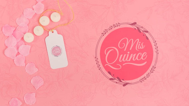 Free Fifteen Birthday Invitation Mock-Up Psd