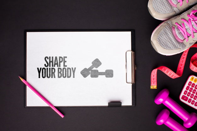 Free Fitness Class Equipment On Black Background Psd