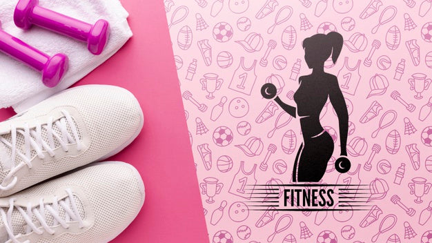 Free Fitness Equipment With Mock-Up Psd