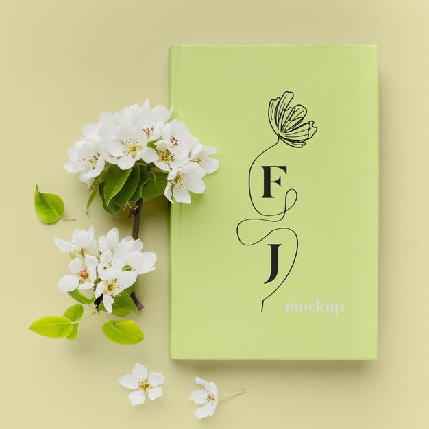 Free Flat Lay Book Cover Mock-Up Assortment Psd