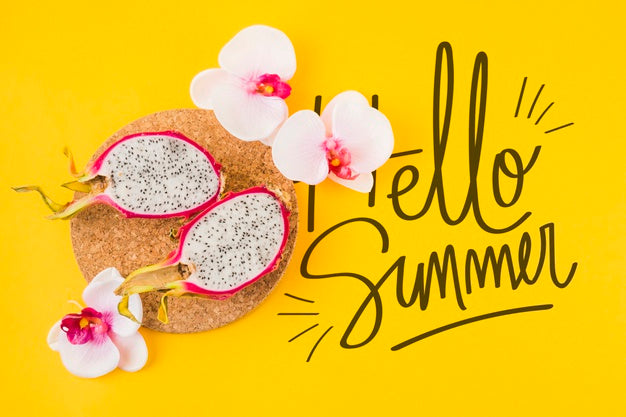 Free Flat Lay Copyspace Mockup For Summer Concepts Psd