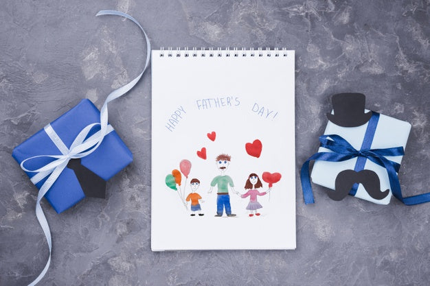 Free Flat Lay Of Father'S Day Concept Mock-Up Psd