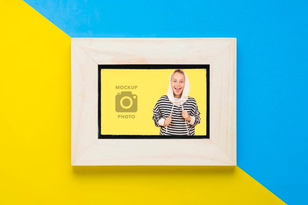 Free Flat Lay Of Simplistic Frame Psd