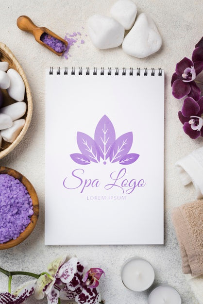 Free Flat Lay Of Spa Concept Mock-Up Psd