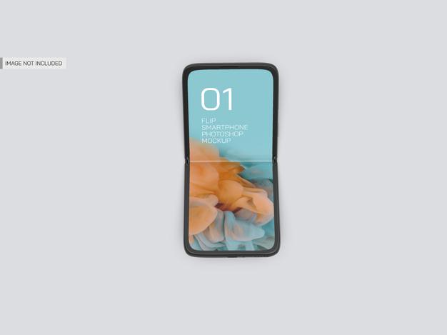 Free Flip Mobile Mockup Psd