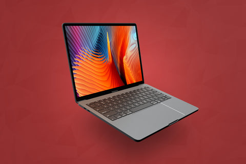 Free Floating Macbook Pro Mockup Psd