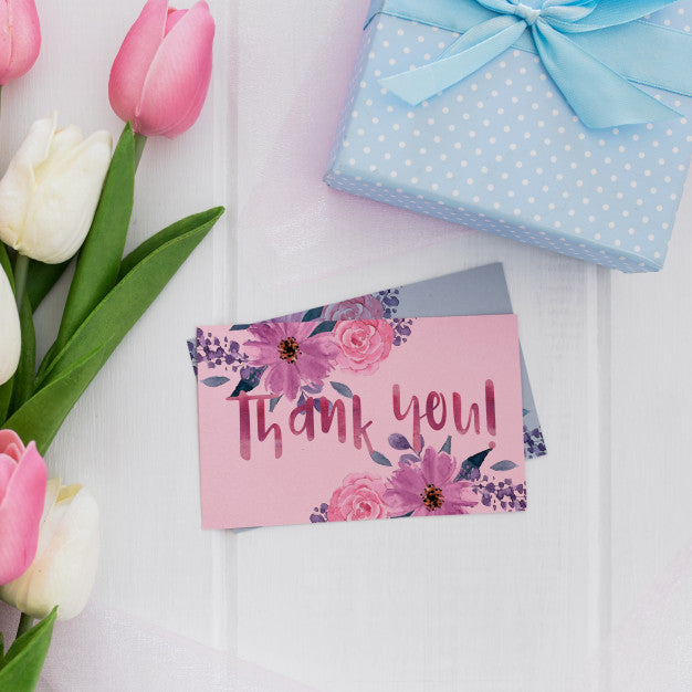 Free Floral Wedding Invitation Mockup Watercolor Psd