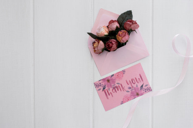 Free Floral Wedding Invitation Mockup Watercolor Psd