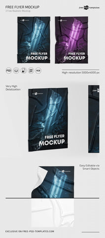 Free Flyer Mockup Psd Template Set