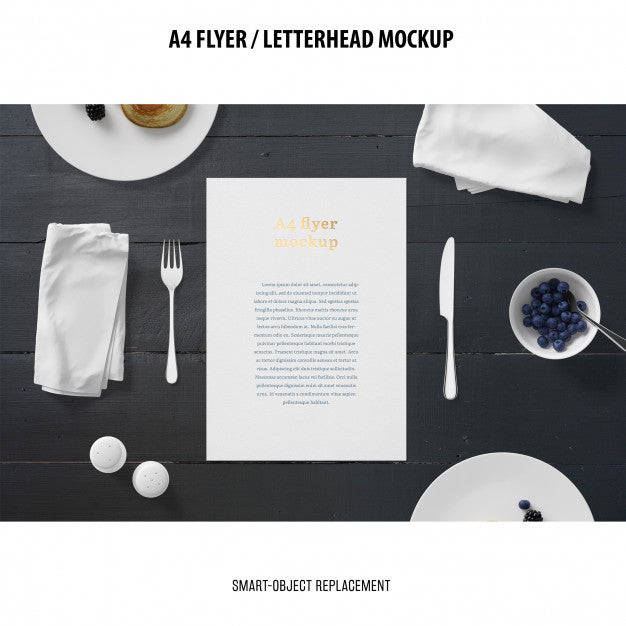 Free Flyer Or Letterhead Mockup Psd