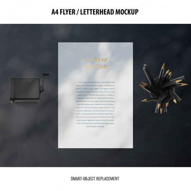 Free Flyer Or Letterhead Mockup Psd