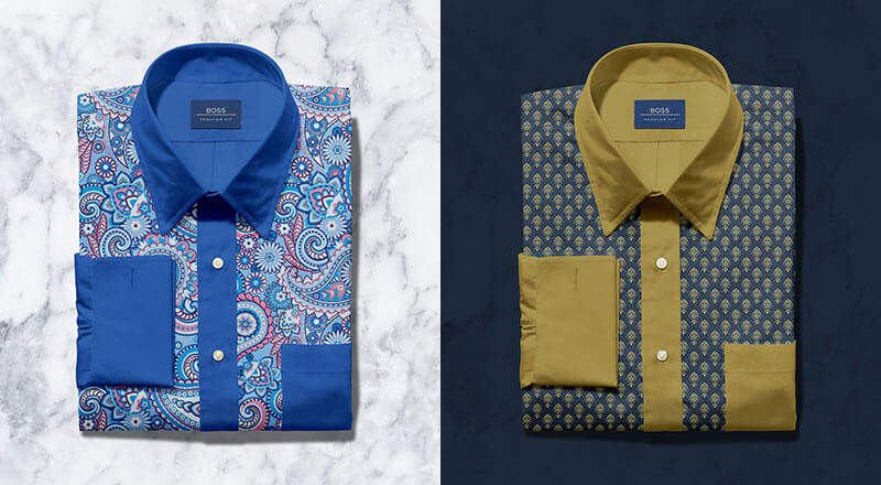 Free Folded Dress Shirt With Label Mockup Psd