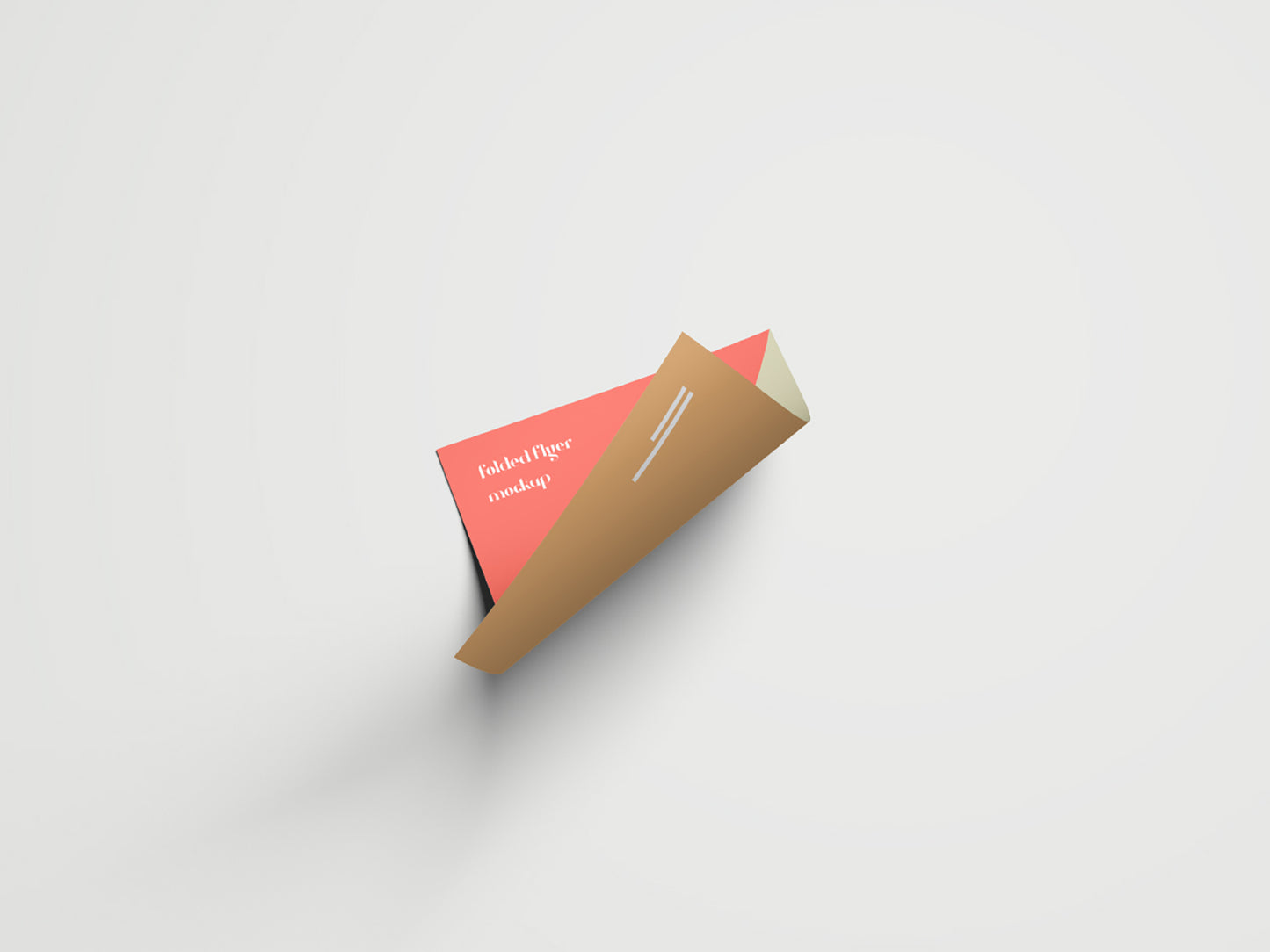 Free Folded Flyer Mockup