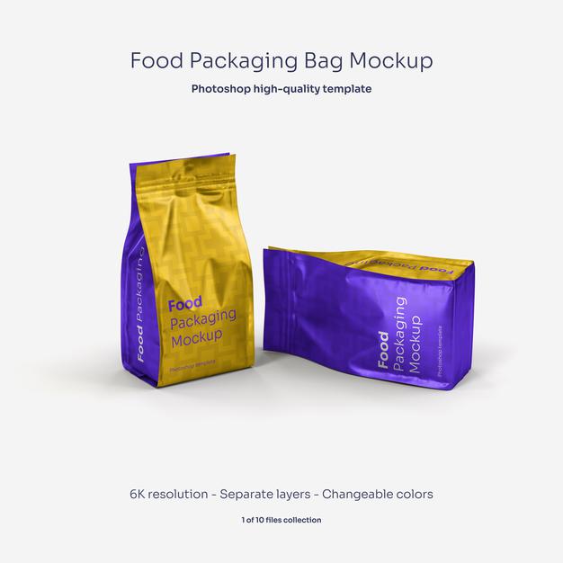 Free Food Bag Mockup (PSD)