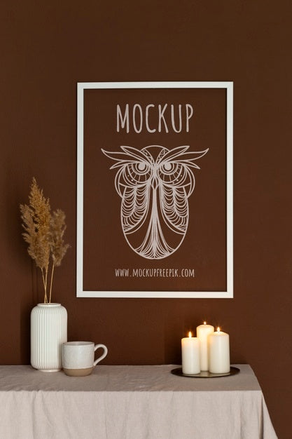 Free Frames With Ornamental Elements Mockup Psd